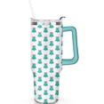 thumbnail image 2 of Green Bow-shaped Christmas Tree 40 Oz Tumbler with Handle Lid and Straw Stainless Steel Double Walled Vacuum Insulated Cup Merry Christmas Gifts Tumbler for Women Men Friends Outdoor Indoor, 2 of 6