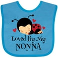 thumbnail image 3 of Inktastic Loved by My Nonna Grandchild Boys or Girls Baby Bib, 3 of 4