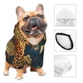thumbnail image 4 of Uemuo Leopard Reading Tarot Cards for Winter Dog Hoodie Sweatshirts with Pockets Warm Dog Clothes for Small Dogs Chihuahua-XX-Large, 4 of 8