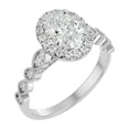 thumbnail image 2 of SuperJeweler 1 3/4 Carat Oval Shape Diamond Engagement Ring In 14 Karat White Gold For Women, 2 of 6