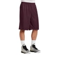 thumbnail image 4 of Sport-Tek Extra Long Classic Mesh Short (ST511) Maroon, XS, 4 of 6