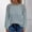 Blue, variant on Crew Neck Sweater for Women Ribbed Long Sleeve Tops for Women Tunics Tops for Women Fall Sweaters Basic Crop Top Womens Summer Shirts Women Tops Red S