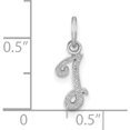 thumbnail image 4 of 10K White Gold 10Kw Initial I Charm - Jbsp, 4 of 5