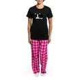 thumbnail image 4 of CafePress - Tuxedo Cat Women's Dark Pajamas - Women's Short Sleeve Print T-Shirt and Pants Dark Cotton Pajama Set, 4 of 7