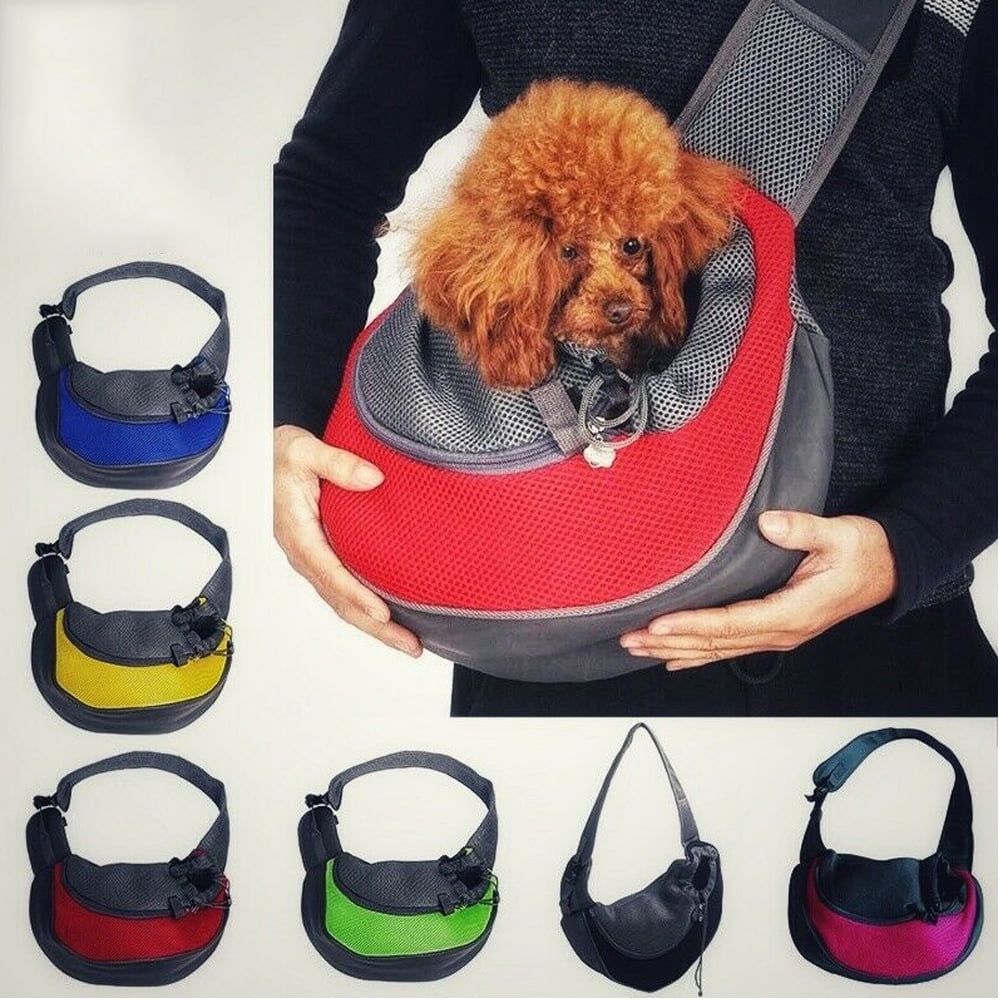 Pet Dog Sling Carrier Breathable Mesh Travel Safe Sling Bag Carrier for