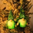 thumbnail image 5 of Christmas Luminous Faceless Long Leg Plush Doll with Sequin Hat Handmade Plush Doll Desktop Rudolf Elf Doll for Christmas Party Year Decor, 5 of 7