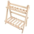 thumbnail image 4 of Shisuyan Wooden 2-tier Flowerpot Display Tray Flower Pot Stand Organizer Home Decor, 4 of 9