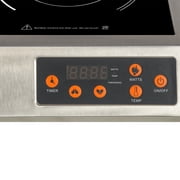 True Induction TI-1SS Portable UL197 Certified, 13-inch Commercial Single Induction Cooktop 3200W Glass-Ceramic Top