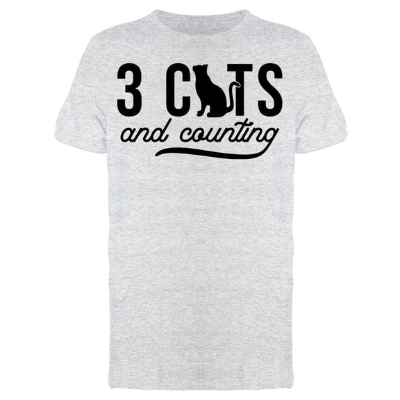 3 Cats And Counting Graphic Men's T-shirt