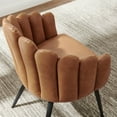 thumbnail image 7 of Vanguard Vegan Leather Dining Chair-EEI-4678-BLK-TAN, 7 of 7