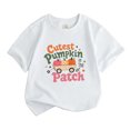 thumbnail image 4 of IWRICH Girls Cutest Pumpkins in the Patch T-Shirt Halloween Short Sleeve Crew Neck Tees,Size 2-13 Years White 160, 4 of 4