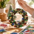 thumbnail image 4 of 2026 Christmas Diamond Painting Wreath Kit, Full Set DIY Craft Supplies for Christmas Wreath Hanging Decor, 4 of 6