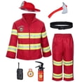 thumbnail image 1 of Disfraz de bombero Bosvin para cumpleaños de niños, fiesta de Halloween, 1 of 9