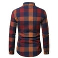 thumbnail image 3 of zfhfof Mens Button Down Shirts Slim Fitted Long Sleeve Casual Plaid Flannel Shirt Fall Lightweight Work Shirts, 3 of 7