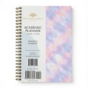 Tie dye academic planner by Bright Day, June 2022 - July 2023, 8.25x6.25 Inch
