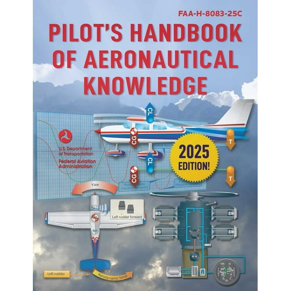 Pilot's Handbook of Aeronautical Knowledge (2024): Faa-H-8083-25c, (Paperback)