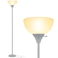 thumbnail image 1 of Lámpara de pie Coucrek 178 cm LED, pantalla blanca, gris, 1 of 6