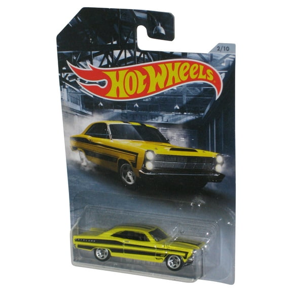 Hot Wheels (2018) Yellow '66 Ford 427 Fairlane Toy Car 2/10