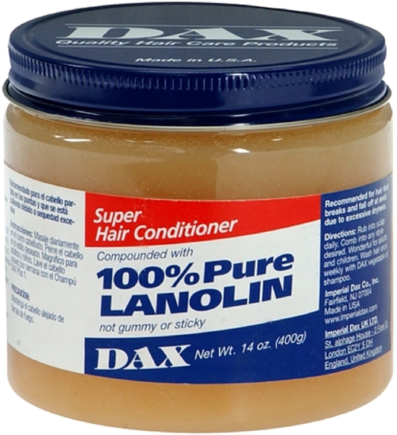 Dax 100 Pure Lanolin Super Hair Conditioner 14 oz