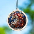 thumbnail image 6 of White Horse Stained Glass Suncatcher Ornament – Text Christmas 2025 Tree Decoration Gift for Family, Friends, Man & Woman, 6 of 6