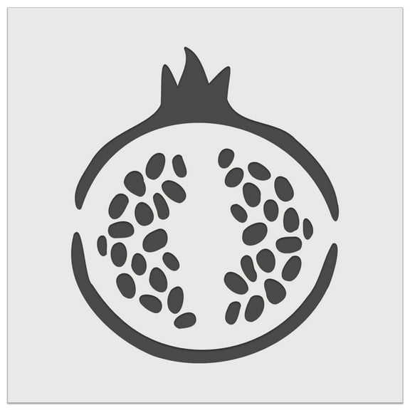 Yummy Pomegranate Fruit Vegetable Summer DIY Cookie Wall Craft Stencil - 5.5 Inch