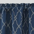 thumbnail image 2 of VCNY Home Smith Navy Trellis Rod Pocket Blackout Curtain Panel, 52" x 90", 2 of 5