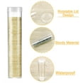thumbnail image 3 of 10 Pieces Half Dollar Coin Tubes,Bexikou Coin Storage Tube for Half Dollars,Round Clear Coin Tubes,Plastic Coin Container with Screw on Lid, 3 of 5
