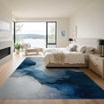 thumbnail image 3 of ODIKA 9'x12' Washable Area Rug Abstract Modern Marble Swirl Design With Minimalist Contemporary Accents for Great Room, Indoor Concept, Large Living Low Pile, Flatwoven, 3 of 7