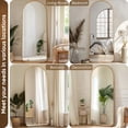 thumbnail image 4 of 58"x19" Full Length Floor Mirror, Freestanding Standing Mirror with Stand - Arch Full Body Mirror for Bedroom, Living Room, Hallway, Gold, 4 of 6