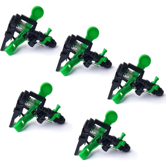 ABCISI Pulsating Tripod Lawn Sprinklers, Adjustable Flow