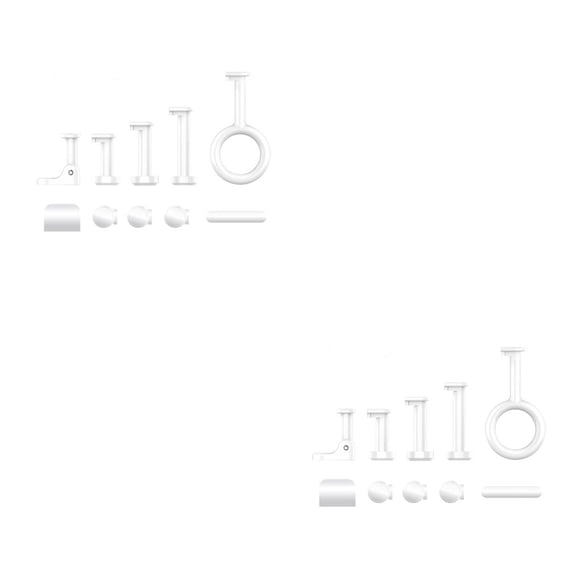 Seitruly Interruptor de control remoto Bot Sala de estar Dormitorio Mini pulsador compatible con Bluetooth Máquina de control Suministros para Blanco Juego de accesorios 2piezas