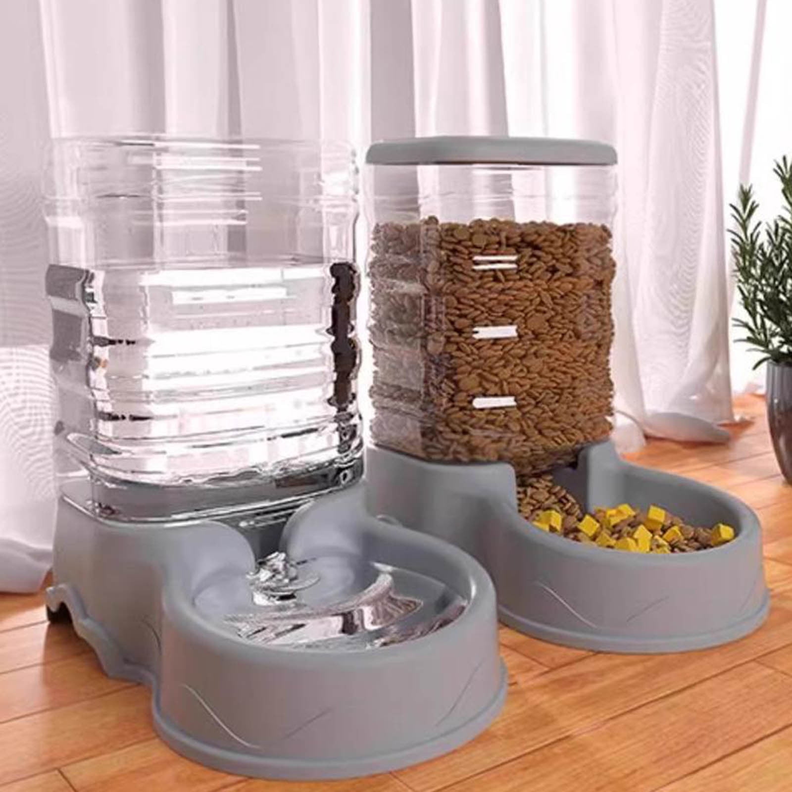 Automatic Pet Feeder and Water Dispenser Combo for Cats and Dogs Convenient Solution for Short Trips