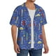 thumbnail image 2 of Fotbe New-York City Camisa Estampada de Manga Corta para Hombre, Casual de Verano, Estilo Playero, Sin Arrugas-XX-Large, 2 of 5