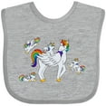 thumbnail image 3 of Inktastic Cute Unicorn Family Boys or Girls Baby Bib, 3 of 4