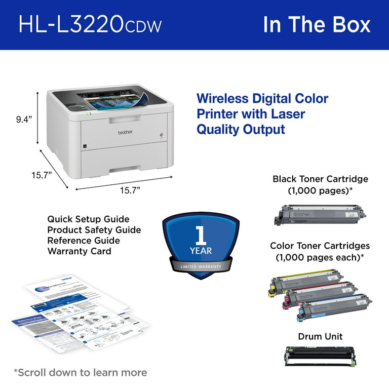 Replace Toner setting on Brother printer DCP-L3550CDW 