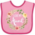 thumbnail image 3 of Inktastic I Love My Aunt- Flower Circle Boys or Girls Baby Bib, 3 of 4