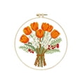thumbnail image 1 of zhangmingg DIY Printed Embroidery Kit for Beginners with Literary and Nature Themed Design Home Art Craft Project, 1 of 8