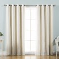Best Home Fashion Dotted Tulle Blackout Mix & Match Curtain Panels