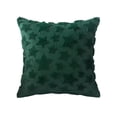 thumbnail image 2 of Christmas Star Throw Pillow Cover | Faux Plush Embroidered Christmas Tree Design | Decorative Cushion Cover | Invisible Zipper | 17.7x17.7in | 1 Pack | Multi Colors, 2 of 6