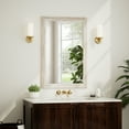 thumbnail image 2 of Anyrose 36.2"x24" Rectangular Wooden Framed Vanity Bathroom Mirror, White, 2 of 5