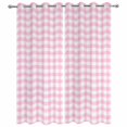 thumbnail image 4 of Outdoor Curtains for Patio Waterproof Pink Buffalo Plaid Indoor/Outdoor Curtain Tiebacks Pastoral Checkered Privacy Curtain Sun Block Grommet Drapes for Pergolas Gazebo Porch 2 Panel 54x108 Inch, 4 of 9