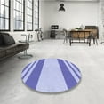 thumbnail image 4 of Ahgly Company Machine Washable Indoor Rectangle Transitional Periwinkle Purple Area Rugs, 8' x 12', 4 of 7