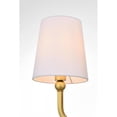 thumbnail image 4 of Living District Colson 4-Light Metal & Fabric Bath Sconce in Brass/White, 4 of 6