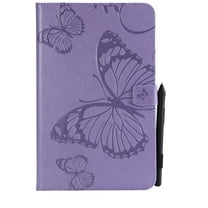 Dteck Folio Case For Samsung Galaxy Tab E 9.6" T560 T561 Premium Leather Stand Cover With S Pen Protective Holder Auto Wake/Sleep (Not fit T560NU T567V)- Purple
