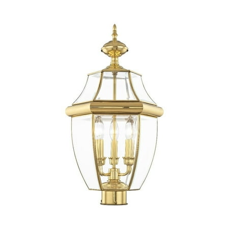Livex Lighting Monterey 3 Light Outdoor Post Lantern