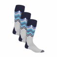 thumbnail image 1 of 3 Pairs Ultra Lite Mens Ski Socks | Heat Holders | Funky Patterned Striped Knee High Socks, 1 of 2