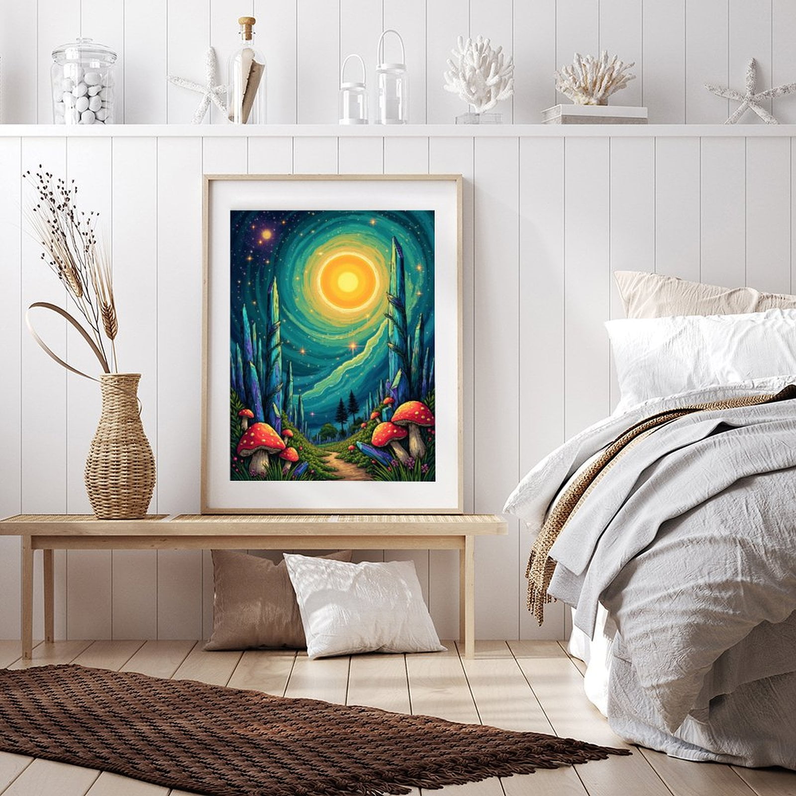 Diamond Art Kit for Adults, Tranquil Fantasy Forest Pathway Diamond Painting for Adults Beginners, 5D DIY Diamond Art Painting Kits, Colorful Diamond Painting Craft for Home Decor 12x16