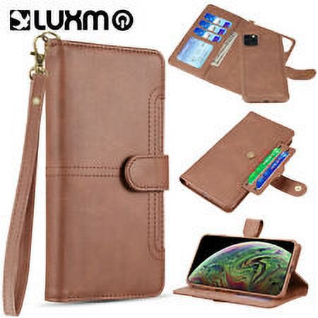 GSA Leather Detachable Wallet For iPhone 11 Pro (5.8") - Brown