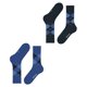 thumbnail image 4 of Burlington Calcetines de hombre, paquete de 2 - Argyle, Clip, Talla única, 40-46 Azul oscuro 40-46, 4 of 6