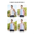 thumbnail image 5 of FEOYA Running Tank Top Mens Quick Dry Breathable Sleeveless Race Undershirts Male Gradient Gym Muscle Tee Sweatshirt Marathon Workout Ultra Lightweight T-Shirts Casual Athletic Vest L, 5 of 7
